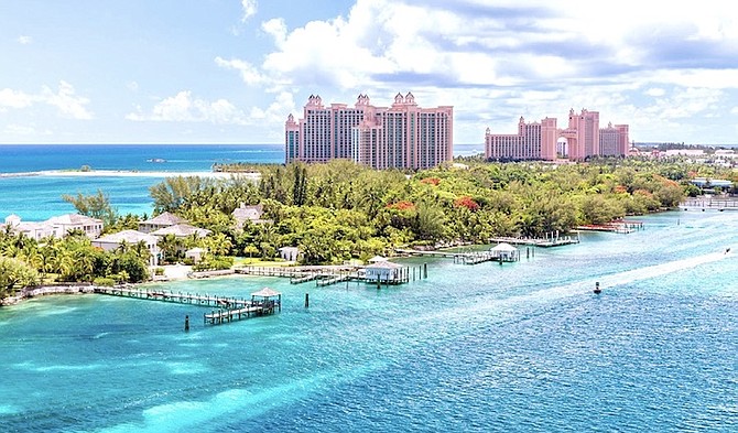A VIEW of Nassau/Paradise Island Harbour.
