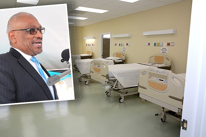 PRIME Minister Dr Hubert Minnis speaks at the official recommissioning of the $21m-first phase redevelopment of the Rand Memorial Hospital. All photos by Lisa Davis/BIS