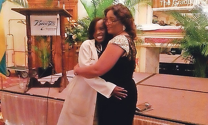 Dr Curtika Armbrister with her late mother.