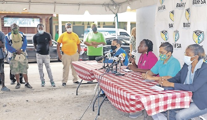 THE TRAINING session for vendors held at Potter’s Cay Dock.
