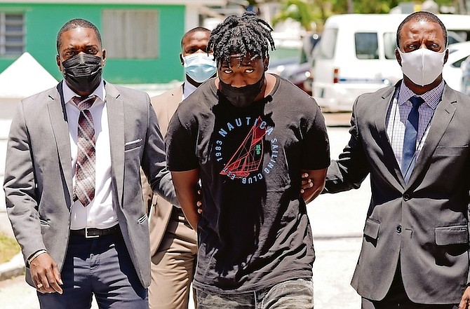 DOMINIQUE Rolle is pictured outside court yesterday. Photo: Donavan McIntosh/Tribune staff