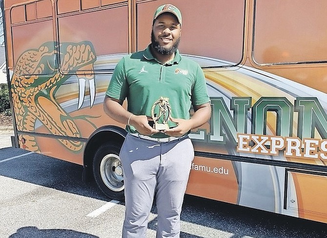 CAMERON Riley took first place at the Black College Golf Coaches Association Historically Black Colleges and Universities Invitational in March.