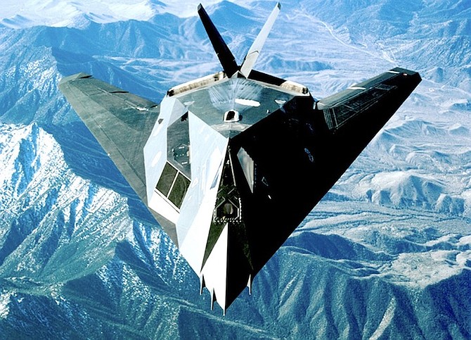 F-117A Plane Based on DARPA’s Stealth Technology.