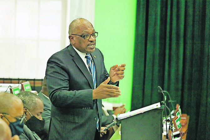 PRIME Minister Dr Hubert Minnis in the House of Assembly last week. Photo: Donovan McIntosh/Tribune Staff