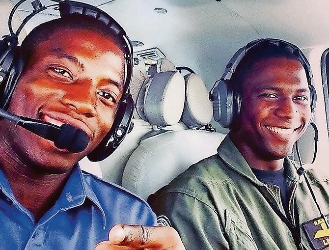 Jason Allen, left, and Lavan Paul, who both died in Monday’s plane crash in Abaco.