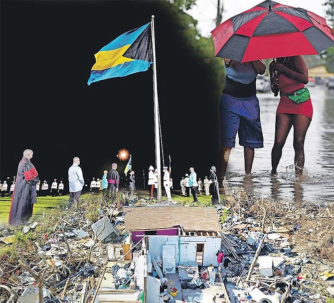 THE FLAG being raised for this year’s Independence - but The Bahamas faces problems ahead, be it through rising waters and increased flooding from climate change or the effects of hurricanes such as Hurricane Dorian.