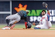 Marlins' Jazz Chisholm Jr. suffers apparent shoulder injury after  attempting to steal base, exits game early