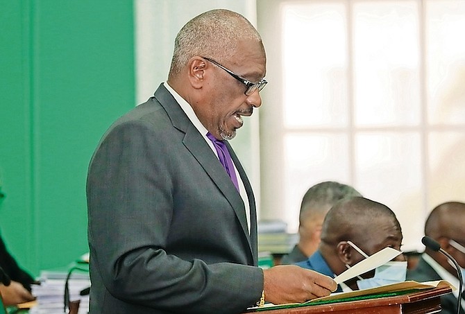 Prime Minister Dr Hubert Minnis speaking in the House of Assembly. File Photo: Donavan McIntosh/Tribune staff