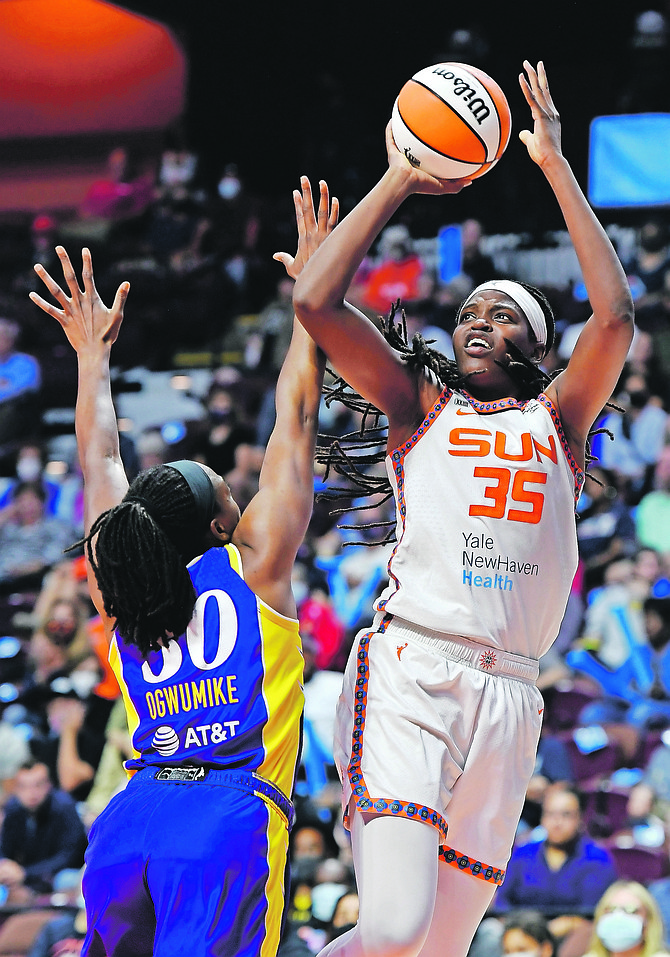 Jonquel Jones in action for the Sun (file photo).