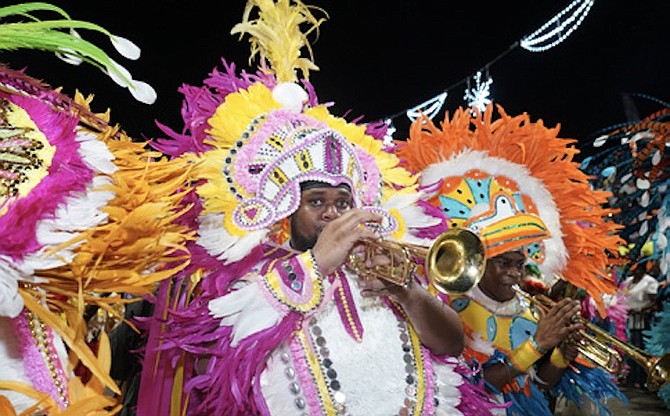 THE SAXONS on parade on January 1, 2020.