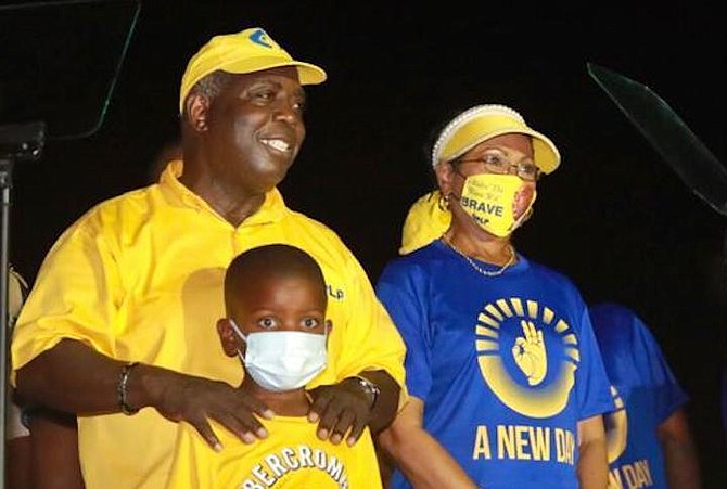Incoming Prime Minister Philip 'Brave' Davis pictured after his election victory. (Photo: PLP)