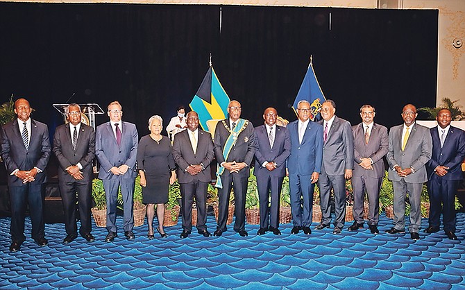 THE NEW Cabinet ministers pictured yesterday.
(Photos: Donavan McIntosh/Tribune staff)