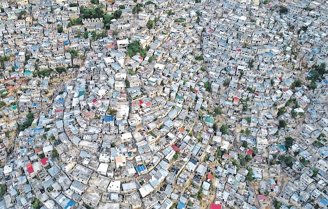 THE DENSELY-populated Jalousie neighbourhood of Port-au-Prince, in Haiti, pictured on Tuesday. 
Photo: Rodrigo Abd/AP