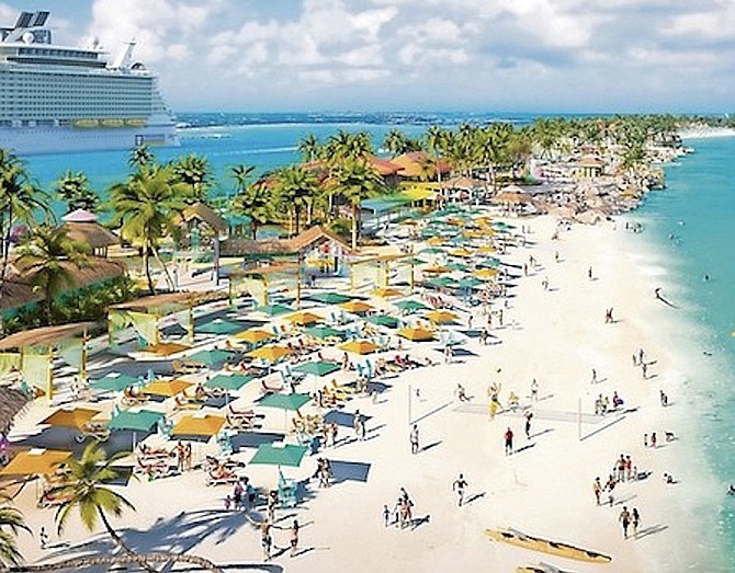AN ARTIST’S impression of the Royal Caribbean resort.