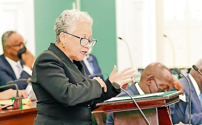 EDUCATION Technical and Vocational Training Minister Glenys Hanna Martin.
Photo: Donavan McIntosh/Tribune staff