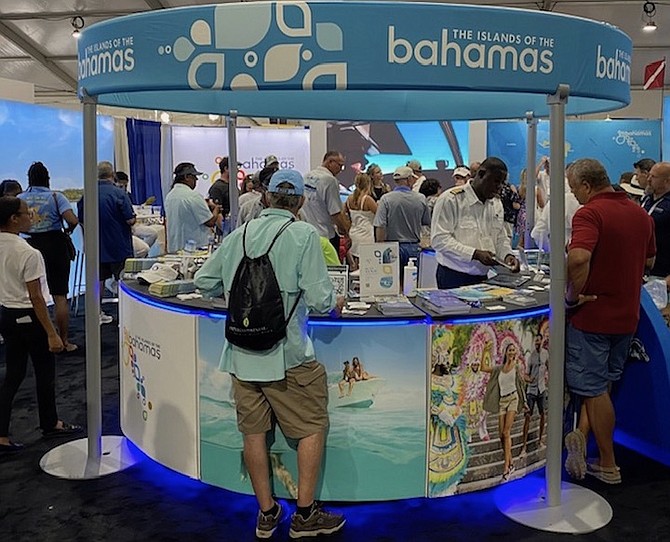 BAHAMAS booth at the Fort Lauderdale International Boat Show.