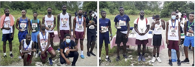 ANDREW Tynes and his Swift Athletics Track Club in Andros put on the fourth annual Fresh Creek Road Race. Here, some of the participants show off their trophies earned.