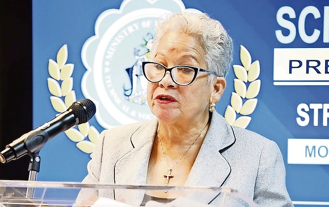 MINISTER of Education and Technical and Vocational Training Glenys Hanna Martin.
Photo: Racardo Thomas/Tribune staff