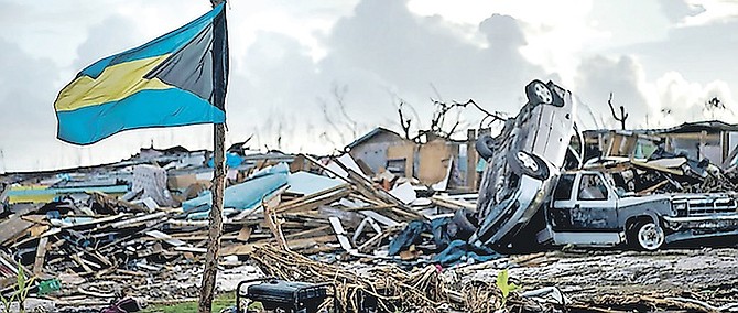 DEVASTATION in Abaco after Hurricane Dorian. (NOAA via AP)