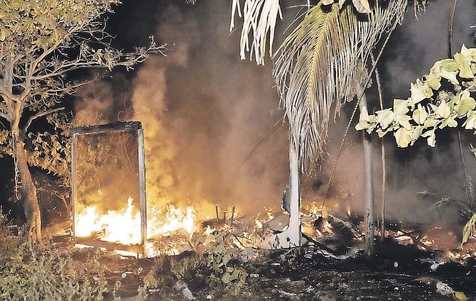 THREE families are believed to have lived in the building destroyed in the fire. Photos: Racardo Thomas/Tribune staff