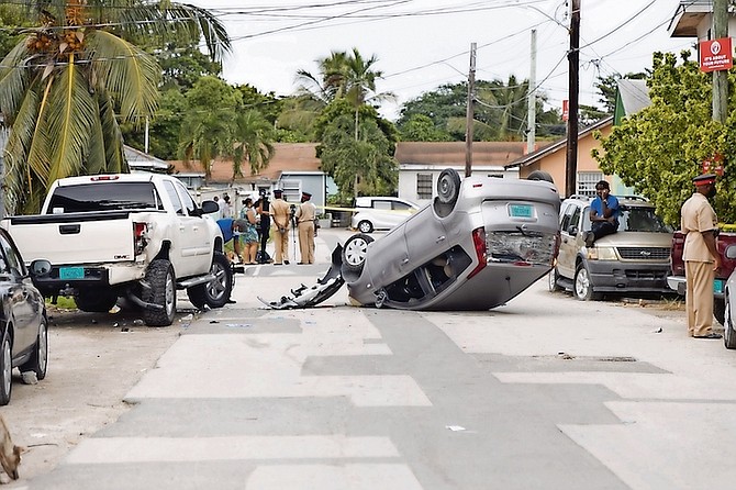 THE SCENE of the incident on Key West Street.