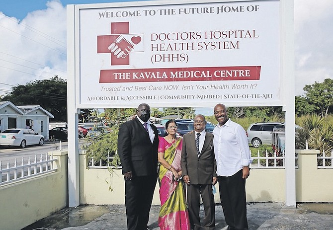 THE UNVEILING ceremony for the Kavala Medical Centre in Eight Mile Rock yesterday, attended by Social Services and Urban Renewal Minister Obie Wilchcombe.