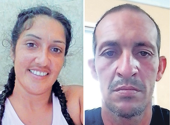 Nathalie Palacios Morffis and Maikel Rodriguez Jiménez, who are seeking asylum.
