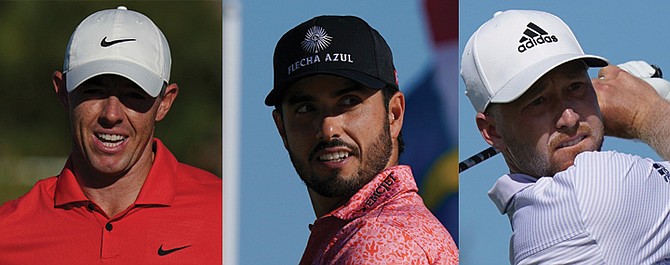 RORY MCILROY, ABRAHAM ANCER AND DANIEL BERGER.