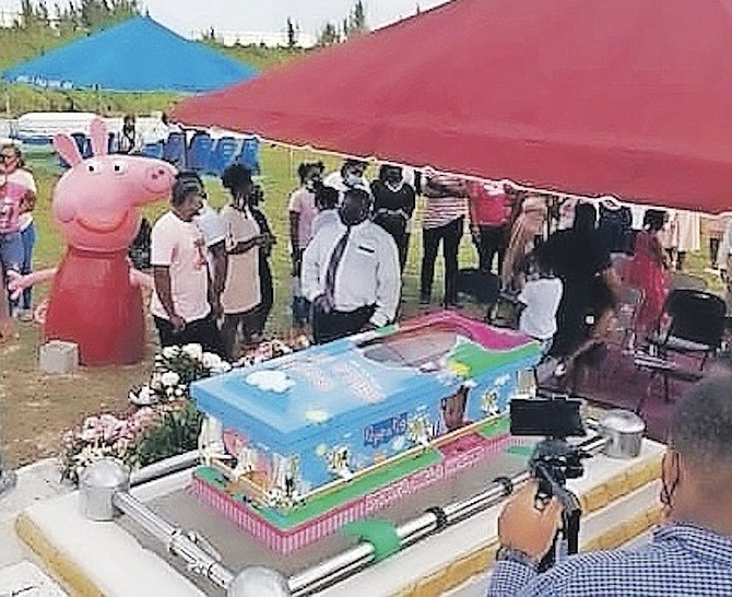 D’ONYA BELLA WALKER, the four-year-old who died while staying with relatives in New Providence on November 5, was laid to rest in Grand Bahama on Saturday.