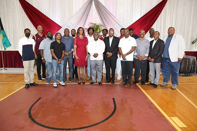 2019 CHAMPIONSHIP RINGS: Three years after their historic triumph, the St George’s Jaguars senior boys’ basketball programme - the first two-time winners of the Bahamas National High School Basketball Championships - were finally presented with their championship rings for their 2019 national title. The official ceremony was held in Freeport, Grand Bahama, on Saturday night. 
Photo: Bahamas Information Services