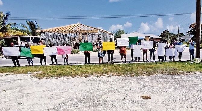 Industrial action continued in Abaco on Friday.