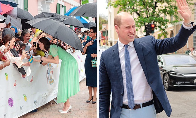 The Duke and Duchess of Cambridge visited Downtown Nassau on Friday. Photos: Donavan McIntosh/Tribune staff