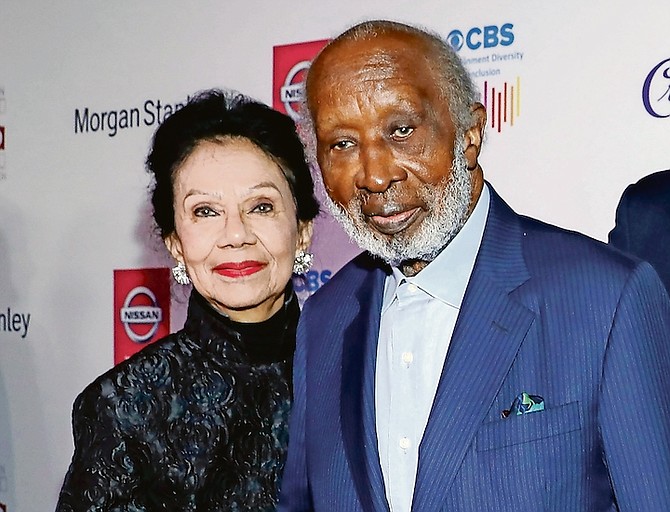 JACQUELINE AVANT, left, and Clarence Avant pictured in January, 2020. Photo: Mark Von Holden/Invision/AP