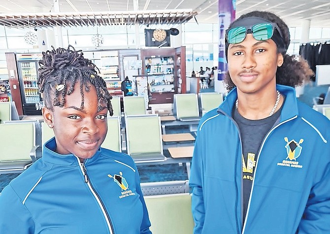 Bahamas Rowing Federation team of Destiny Rolle and Andrew Bowe.
