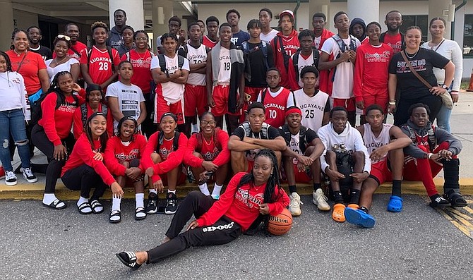 LUCAYAN Basketball Club members returned this week after its Easter tour April 16-26 at the three-day Super 6 Tournament in Orlando, Florida. They also got a college tour of several schools, including Southeastern University, Rollins College and Tamp University, with the view of getting athletic scholarships for some of their players.