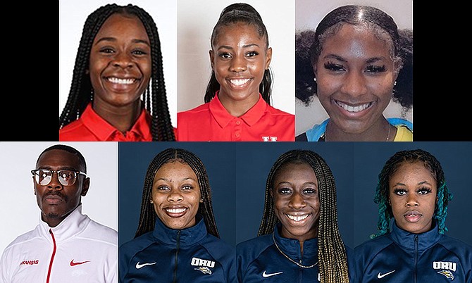 TOP ROW FROM LEFT: BRIANNE BETHEL, CAMILLE RUTHERFORD, ALEXIS TILFORD-RUTHERFORD. 
BOTTOM ROW FROM LEFT: LAQUAN NAIRN, INDEA CARTWRIGHT, LAKELL KINTEH, CHANICE FORBES.