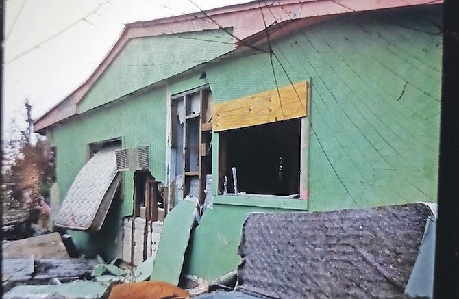 Damaged property in Queen’s Cove.