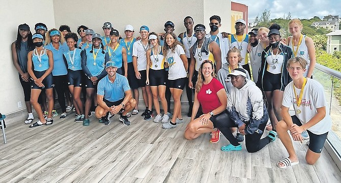NASSAU Rowing Club hosted its first Lake Cunningham Classic with Canadian Olympic champions Rob Gibson and Andrea Proske at the weekend. Photo: Racardo Thomas