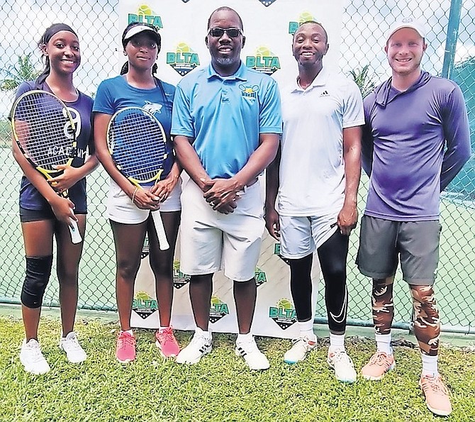 FROM left, Sierra Rodgers, Simone Pratt, Perry Newton, Kevin Major Jr and Baker Newman.