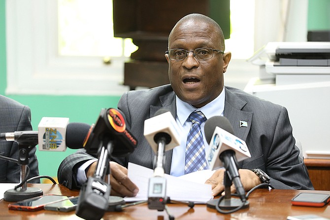 FNM leader Michael Pintard gives his response to the Budget yesterday.
Photo: Racardo Thomas/Tribune Staff