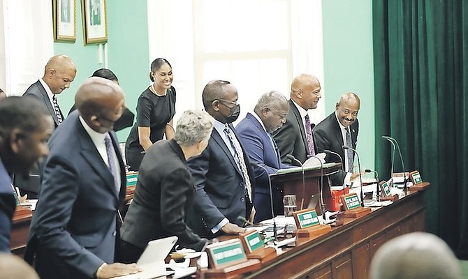 PRIME Minister Philip “Brave” Davis presents the 2022 Budget Communication.
Photo: Racardo Thomas/Tribune Staff