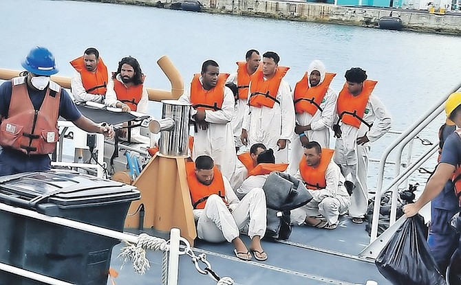 THE CUBANS who were intercepted by the US Coast Guard.