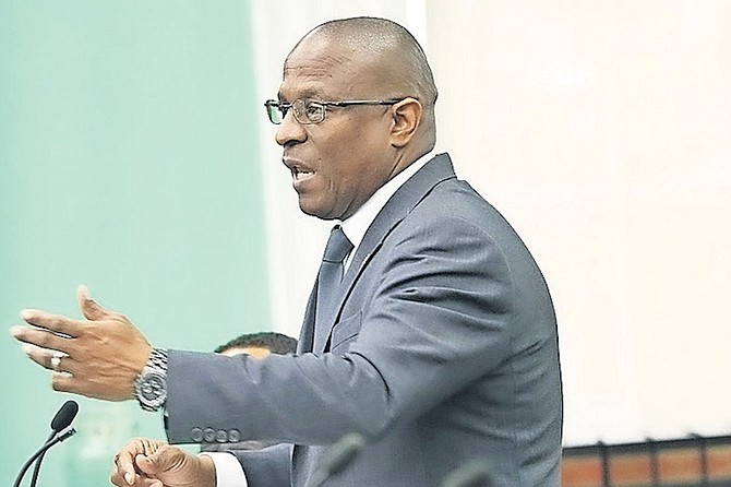 LEADER of the Opposition Michael Pintard in the House of Assembly yesterday.
Photo: Racardo Thomas/Tribune Staff