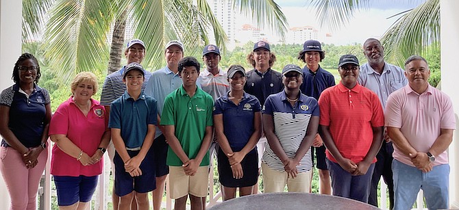 GO TEAM BAHAMAS: The Bahamas Golf Federation’s 10-member team consists of three girls and seven boys expected to represent all of the divisions in the upcoming Caribbean Amateur Junior Golf Championships June 28-30 in Puerto Rico.