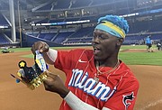 Bahamian Heritage night at the Marlins Stadium with our very own