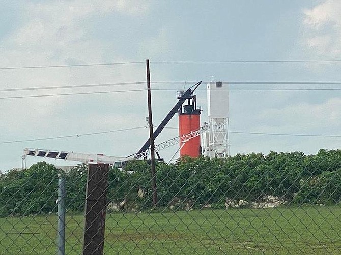 A photo purportedly showing Bahamas Hot Mix’s expanded Freeport concrete and asphalt plant.