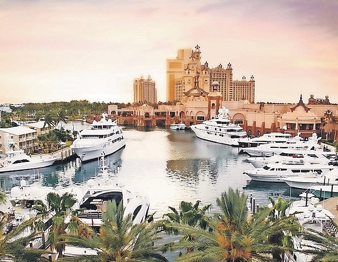 YACHTS in the marina at Atlantis. Developing the yachting sector and perhaps creating a yacht registry is a natural progression of the blue economy, says Diane Phillips.