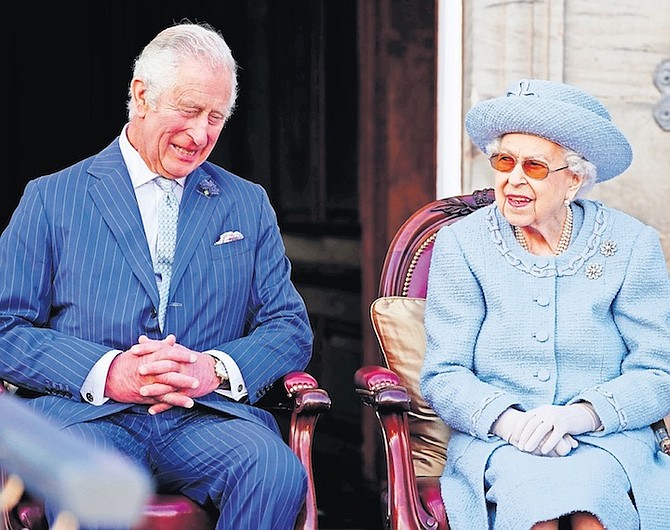 BRITAIN’S Queen Elizabeth II and Prince Charles. Photo: Jane Barlow/Pool via AP