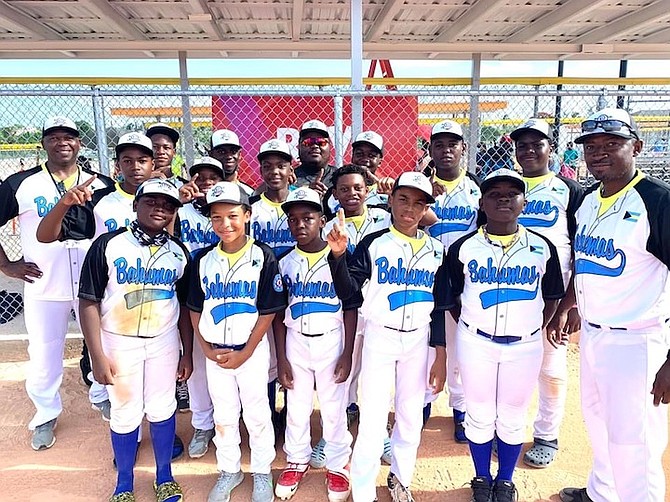 THE BAHAMAS Host team won the gold medal in the U12 division with a 3-0 shutout win over Cuba. With the win, they advance to represent the Caribbean Region at the Cal Ripken Major/70 World Series
in Branson, Missouri.