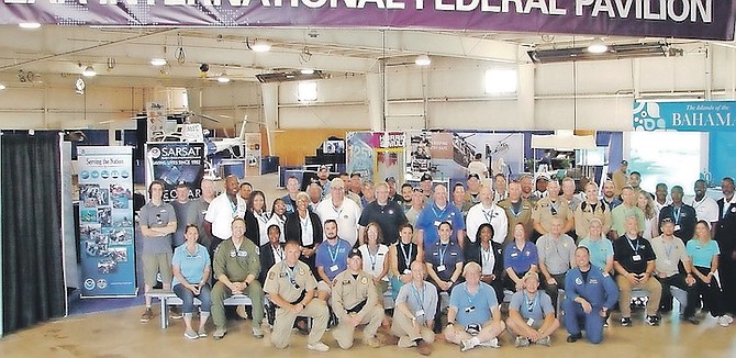 MEMBERS of the Bahamian delegation at the Experimental Aircraft Association convention in Wisconsin last month.